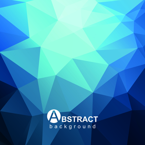 500x500 Gloss Geometric Polygonal Vector Background Art Free Vector