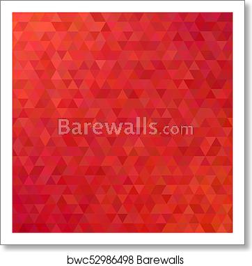 362x382 Red Abstract Mosaic Triangle Tile Pattern Background