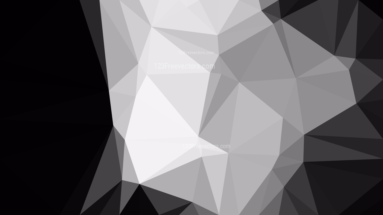 1280x720 Cool Grey Polygon Background Graphic Design Vector Art