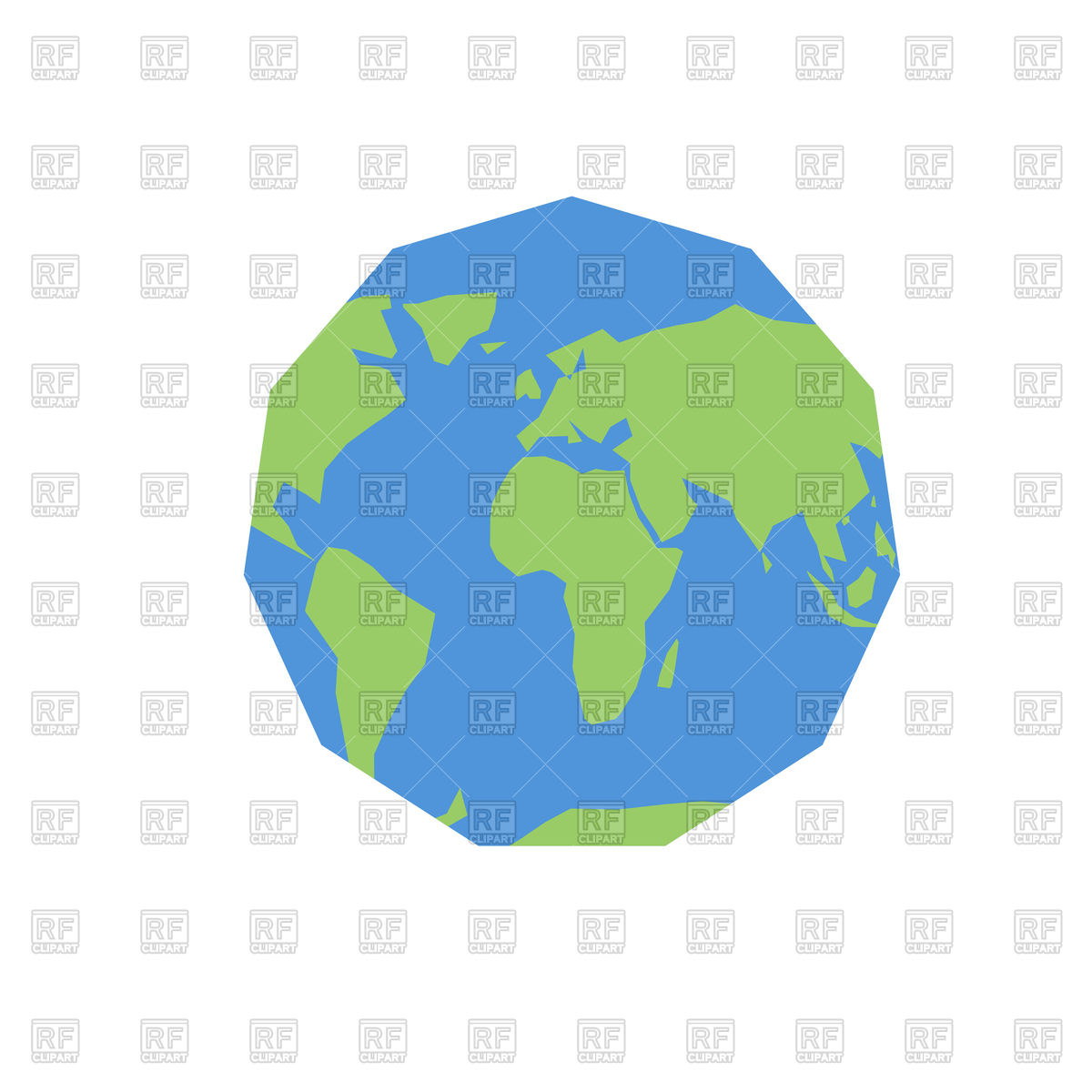 1200x1200 Polygonal World Map Vector Image Of Signs, Symbols, Maps