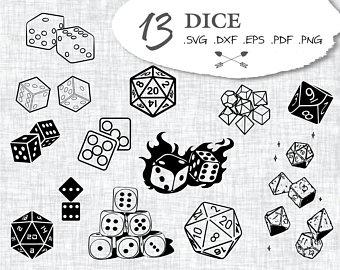 340x270 Dice Vector Etsy