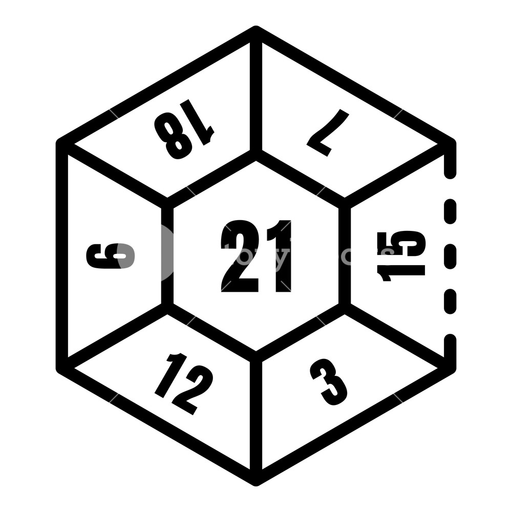1000x1000 Play Number Dice Icon Outline Play Number Dice Vector Icon