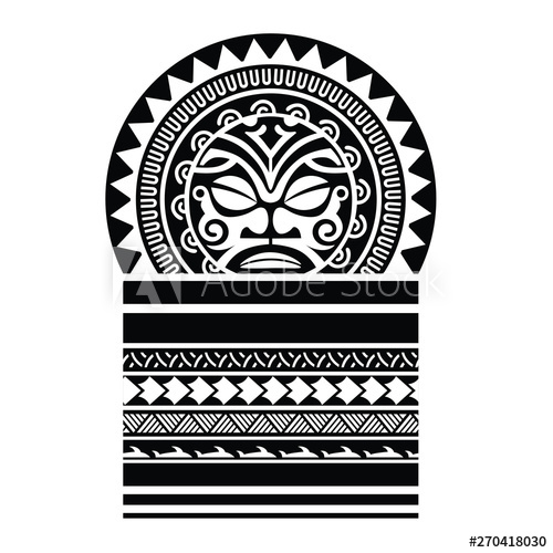 Polynesian Tattoo Sleeve Shoulder Sketch Pattern Vector, Samoan 500x500 Polynesian Tattoo Sleeve Shoulder Sketch Pattern Vector, Samoan