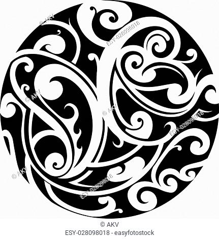 Polynesian Tattoo Style Vector Illustration Stock Photos 431x470 Polynesian Tattoo Style Vector Illustration Stock Photos
