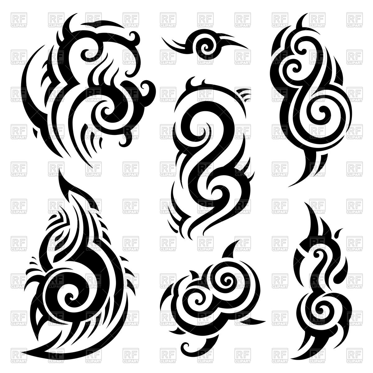 Japanese Wave Tattoo Design Isolate Vector Stock Vector 58 Off