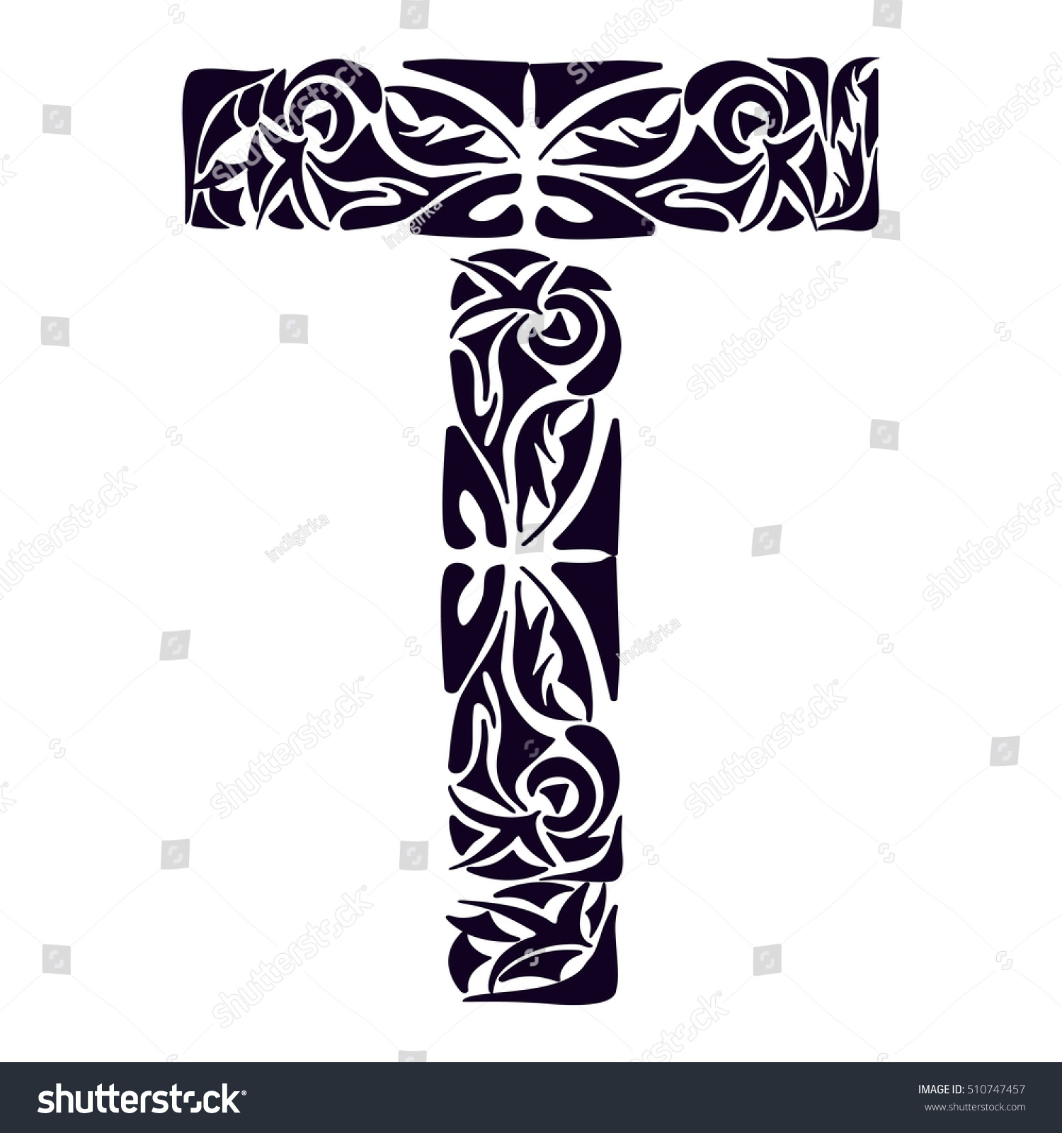 Tattoos Polynesian Tattoo Initials Tribal Capital Letter Stock 1500x1600 Tattoos Polynesian Tattoo Initials Tribal Capital Letter Stock