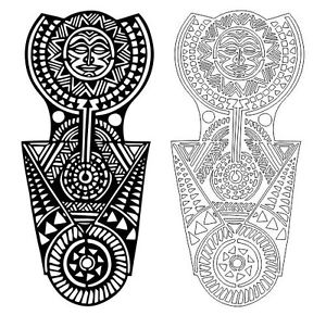 Maori Polynesian Tattoo Vector Stencil Template Ebay 300x290 Maori Polynesian Tattoo Vector Stencil Template Ebay