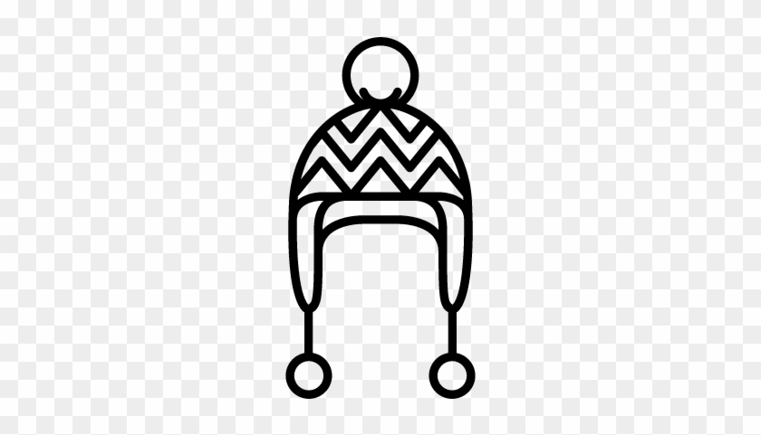 840x481 Knit Hat With Pom Pom Vector