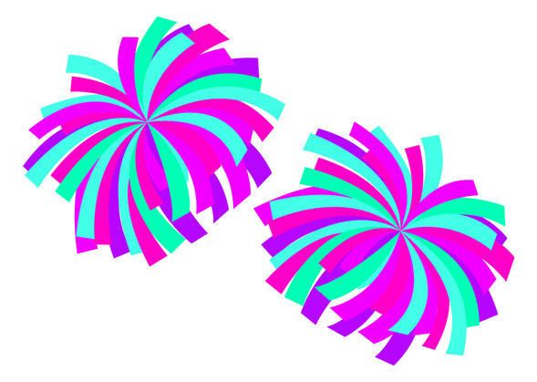 589x419 Pom Poms Vector