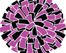 214x170 Two Color Pom Pom Vector Cutting Instant Digital Download