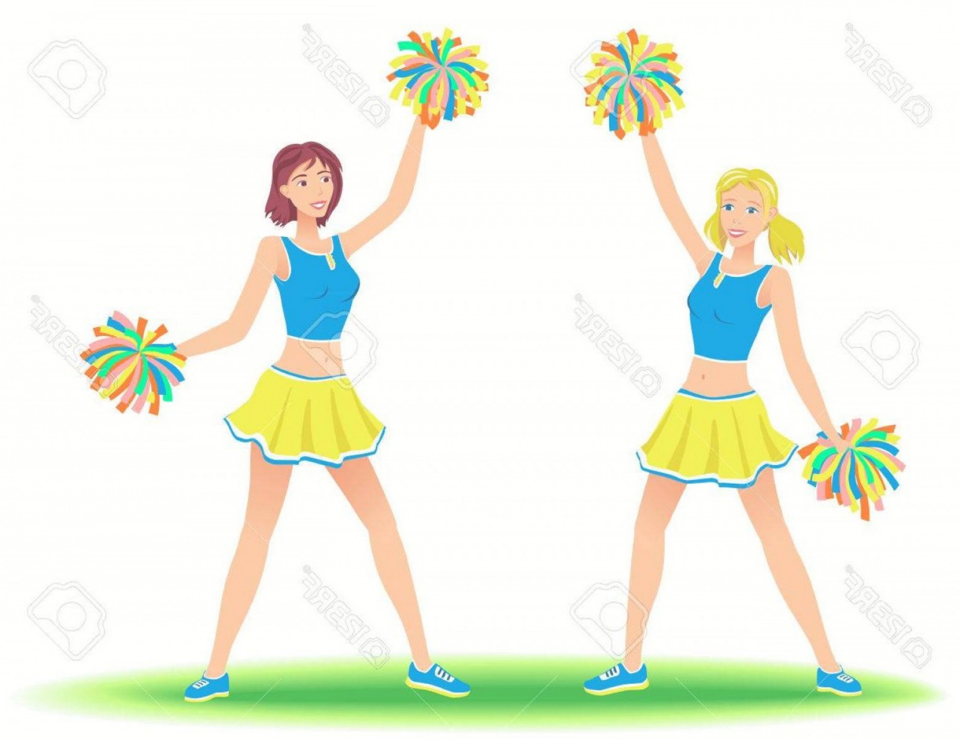 1872x1441 Best Free Cheerleaders With Pom Poms Girls Support Team Dancing