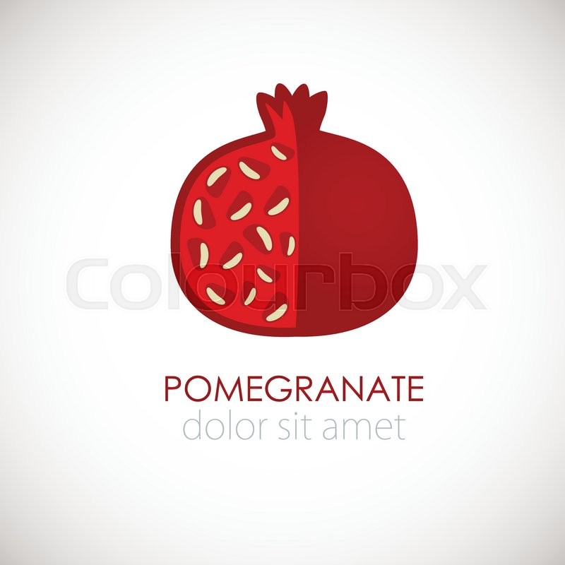 Pomegranate Logo Concept For Fruit Stock Vector Colourbox 800x800 Pomegranate Logo Concept For Fruit Stock Vector Colourbox