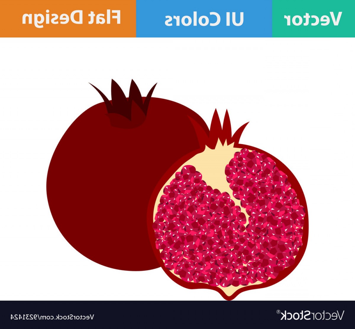 1200x1112 Pomegranate Vector Design Catamart
