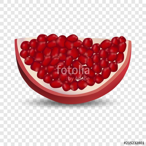 500x500 Slice Of Pomegranate Icon Realistic Illustration Of Slice