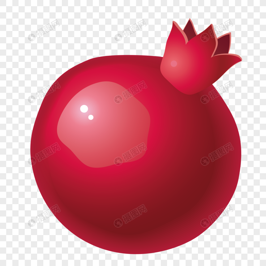 860x860 Hand Drawn Cartoon Fruit Pomegranate Vector Material Png