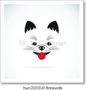 362x382 Vector Image Of An Pomeranian Dog, Art Print Barewalls Posters