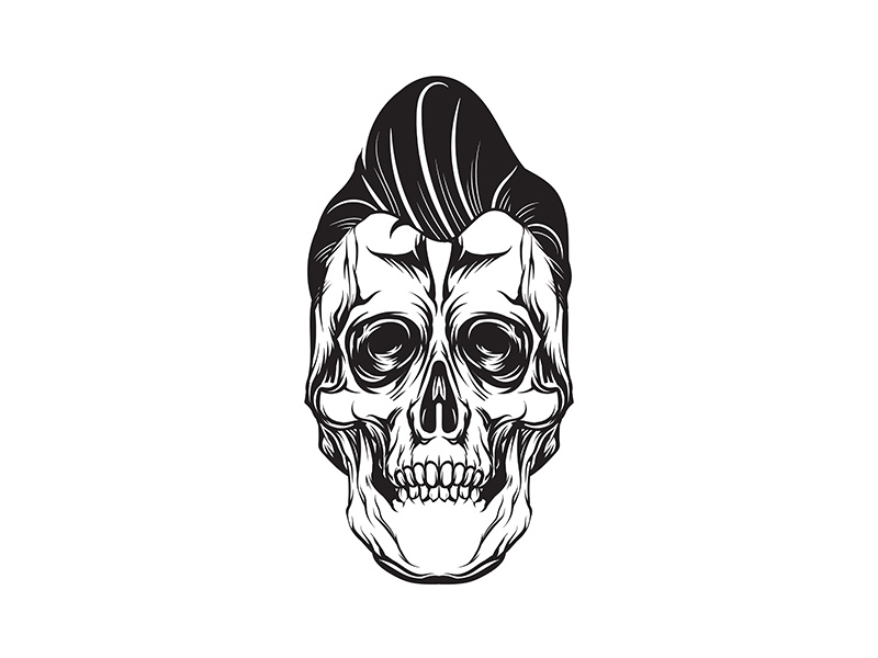 Pompadour Skull 800x600 Pompadour Skull