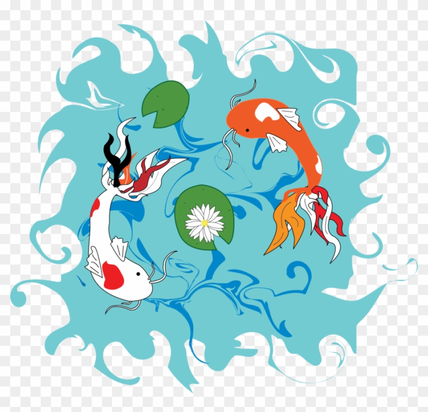 840x810 Koi Fish Pond