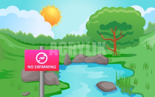 540x340 No Swimming Sign