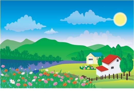 523x362 Pond Vector Free Vector Download