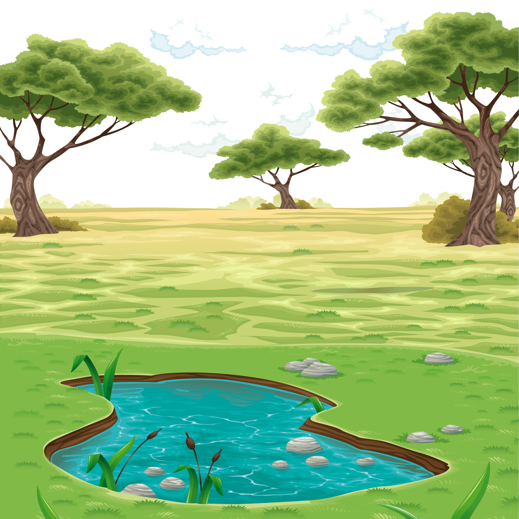 Pond Vector At Vectorified Com Collection Of Pond Vector Free For Personal Use