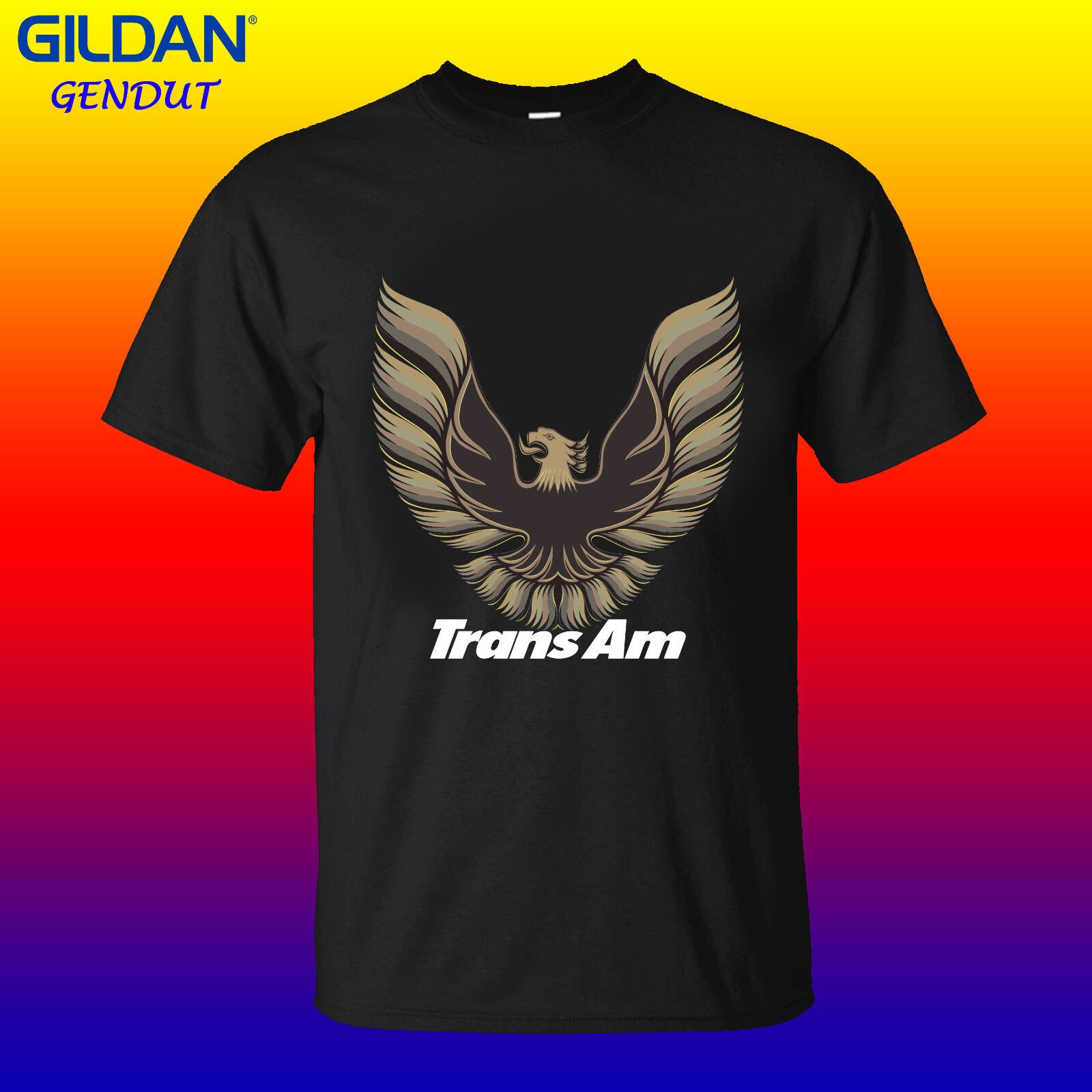 1600x1600 New Pontiac Trans Am Logo, Vector Logo Men's Black T Shirt