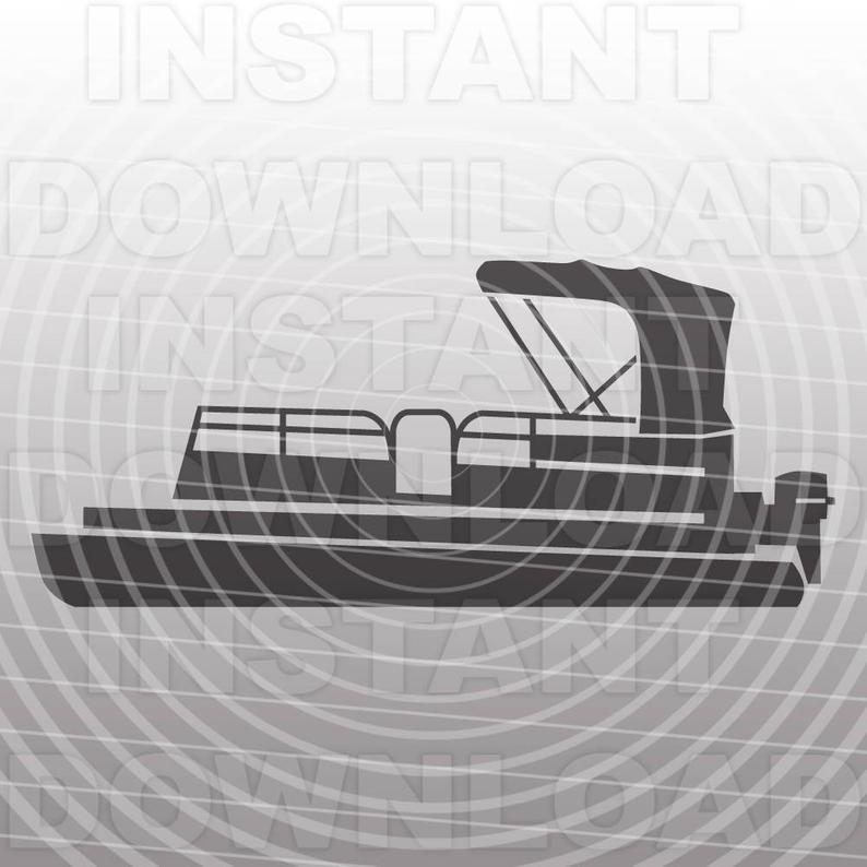 Pontoon Boat Vector at Vectorified.com | Collection of Pontoon Boat ...