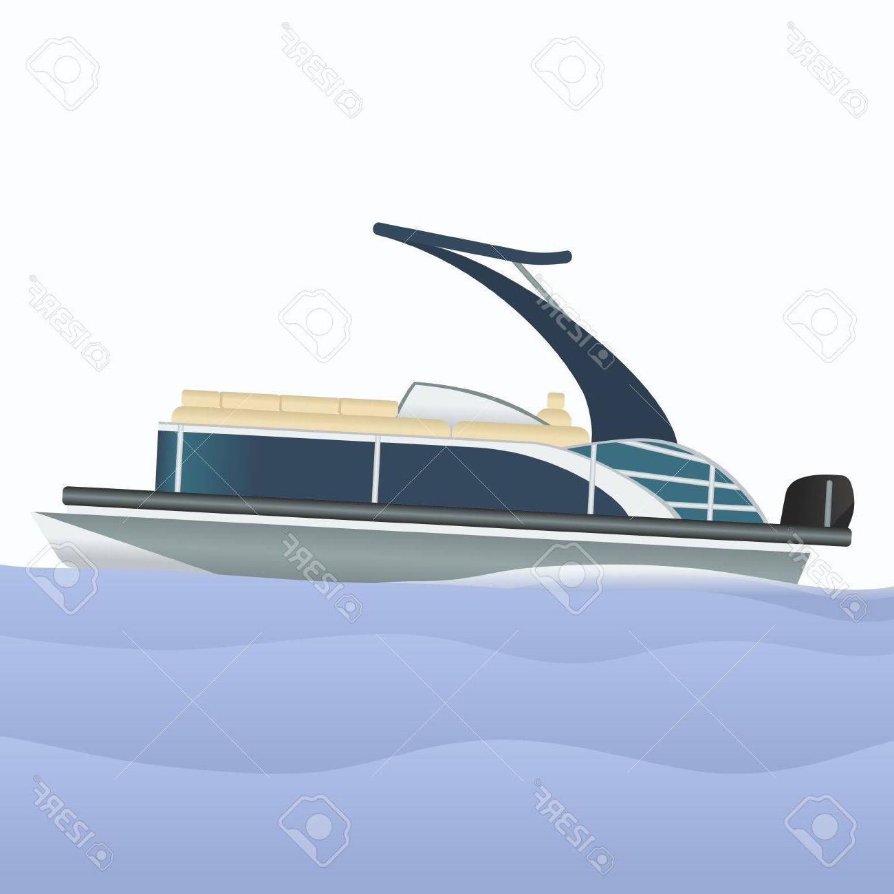 Pontoon Boat Vector at Vectorified.com | Collection of Pontoon Boat ...