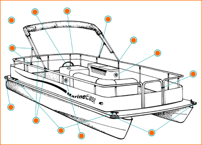415x299 Huge Collection Of 'pontoon Boat Drawing' Download More Than