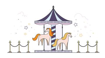 360x200 Pony Free Vector Art