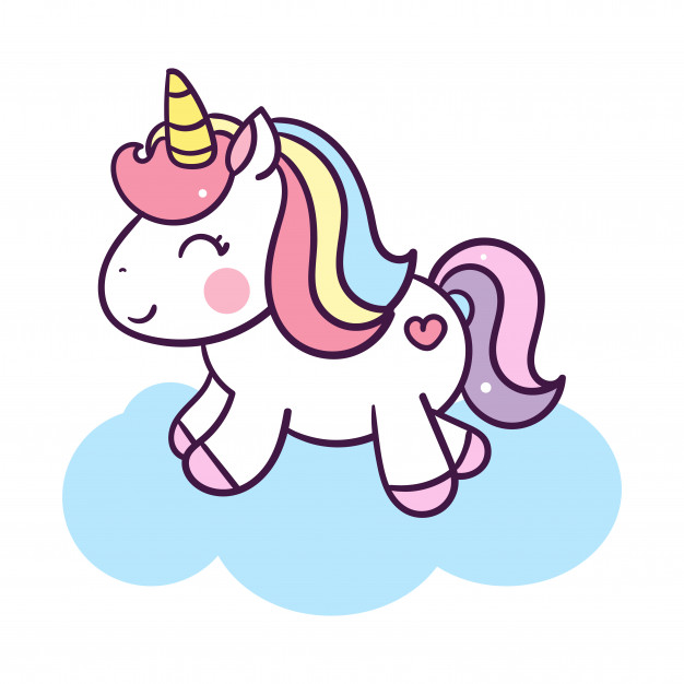 626x626 Unicorn Cute Cartoon Illustration Series Illustration Of Very