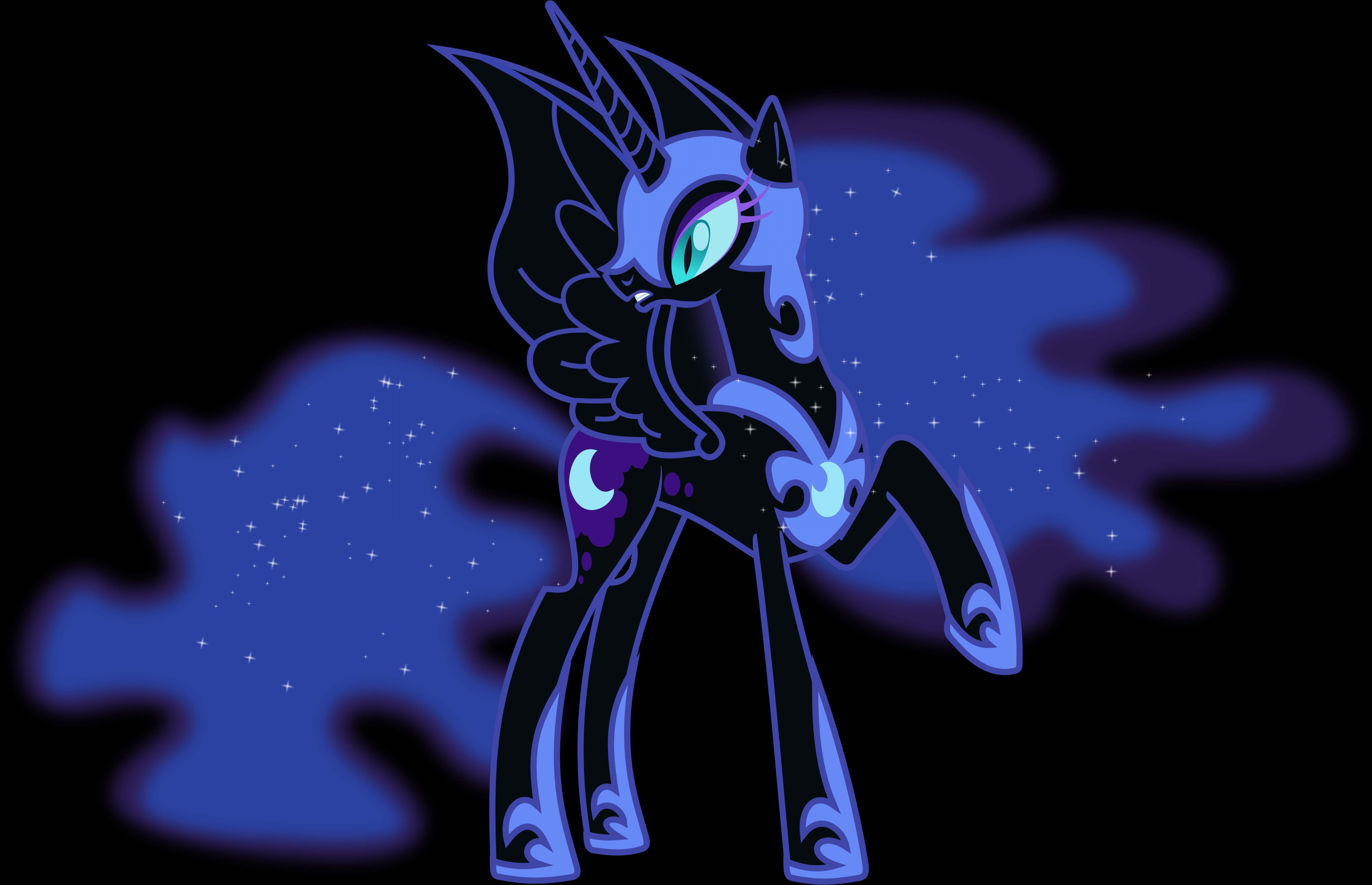 6396x4128 My Little Pony Nightmare Moon Vector Handandbeak