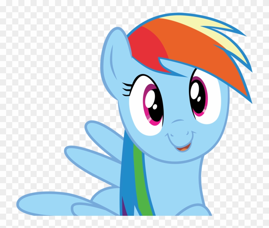 880x747 Rainbow Dash Cute Face Vector