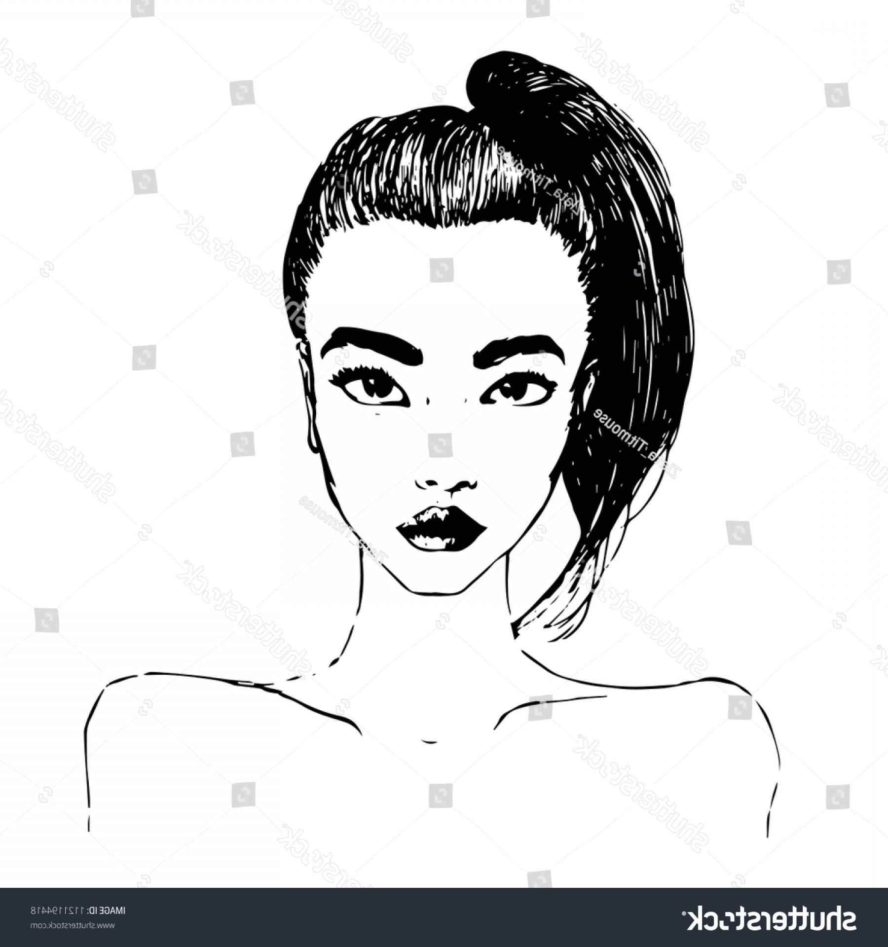 1800x1920 Vector Hair High Ponytail Hoodamathrun