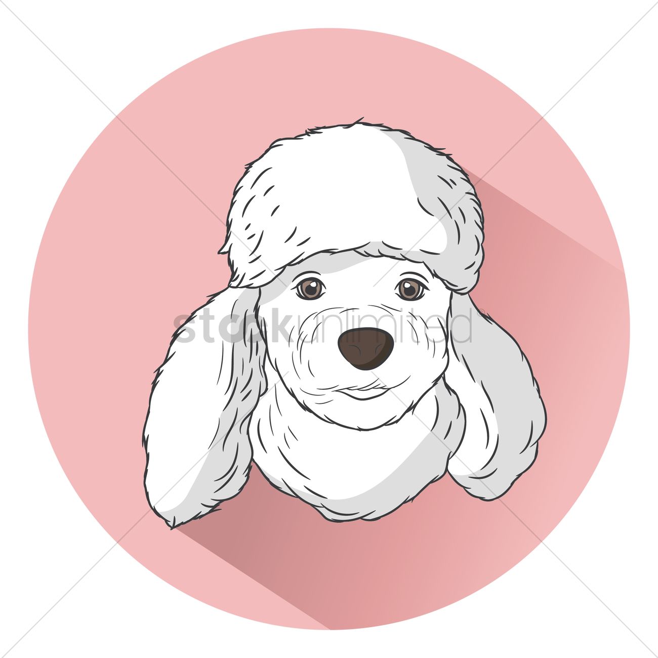 1300x1300 Free Poodle Dog Vector Image
