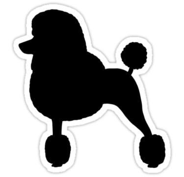 Collection Of 'poodle Silhouette Clip Art' Download More Than 375x360 Collection Of 'poodle Silhouette Clip Art' Download More Than