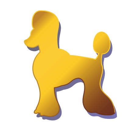 Silhouette Of Gold Dog Isolated On White Background Breed Poodle 450x450 Silhouette Of Gold Dog Isolated On White Background Breed Poodle
