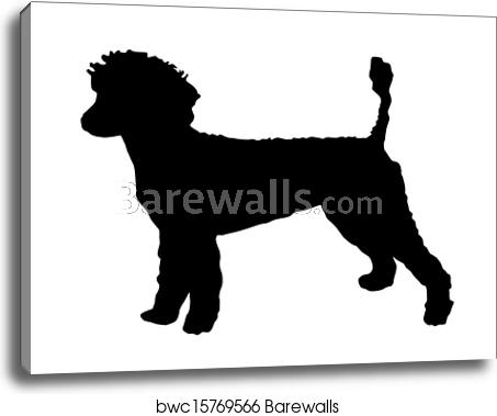 Poodle Silhouette Vector Canvas Print Barewalls Posters 453x379 Poodle Silhouette Vector Canvas Print Barewalls Posters