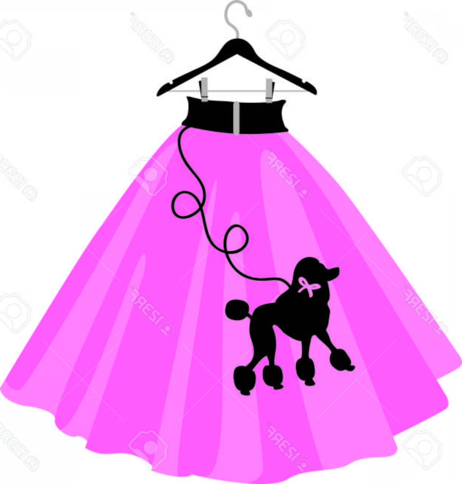 1488x1560 Photostock Vector Girls Love Throwback S And Wearing Poodle Skirts