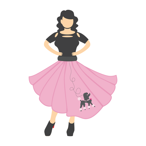 490x490 Poodle Skirt