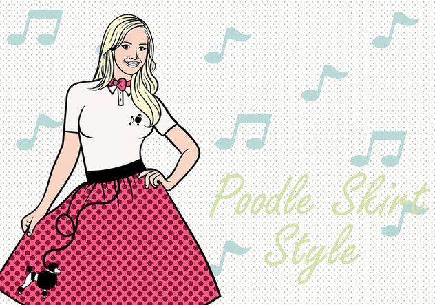 632x443 Poodle Skirt Vector Background Free Vector Download