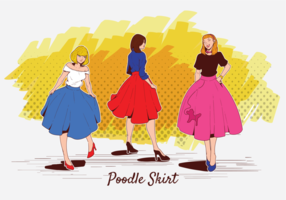 286x200 Poodle Skirt Free Vector Art