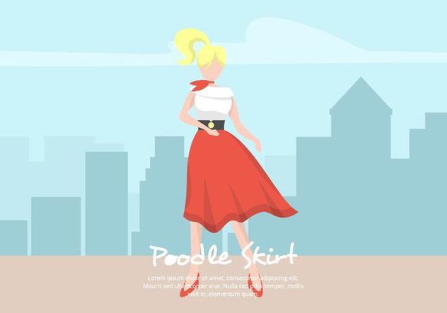 632x443 Poodle Skirt Illustration Free Vector Download Cannypic