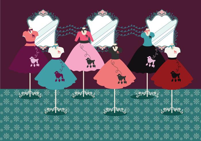 700x490 Poodle Skirt Vector