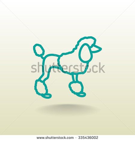 450x470 French Poodle Vector Icon Poodles French Poodles, Vector Icons