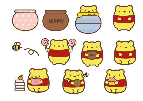600x424 Pooh Bear On Behance