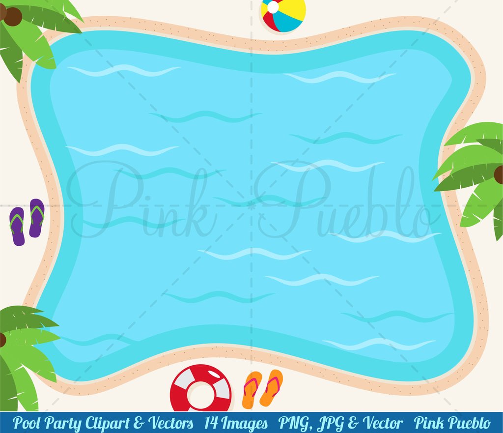 Pool Party Clipart And Vectors Pinkpueblo 1024x881 Pool Party Clipart And Vectors Pinkpueblo