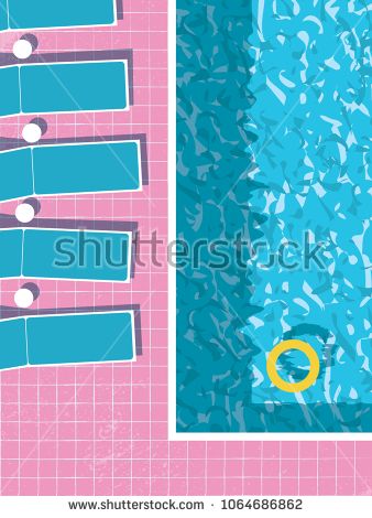 Summer Pool Party Invitation Poster, Flyer Vector Template 338x470 Summer Pool Party Invitation Poster, Flyer Vector Template