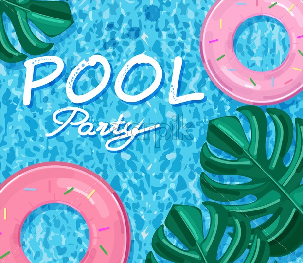 Summer Pool Party Poster Vector Summer Banner Blue Water 623x541 Summer Pool Party Poster Vector Summer Banner Blue Water