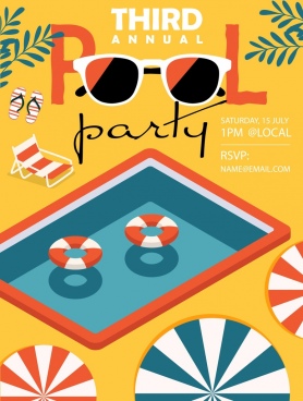 Vector Pool Party Free Vector Download 278x368 Vector Pool Party Free Vector Download